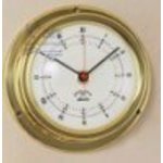  UHR MESSING A90 Uhr<BR>Marine Serie<BR>Abm.: Glas � 90mm, Wandplatten � 125mm