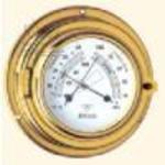  THERMO-/HYGROMETER 855TH Thermo/Hygrometer<BR>Luxus Serie<BR>Die Geh�use sind von vorn zu �ffnen, extra schwere Ausf�hrung.<BR>
Abm.: Glas � 75mm, Wandplatten � 125mm