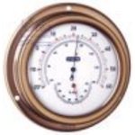  THERMO/HYGROMETER GOLD RANGE A100 Thermo-Hygrometer<BR>Abm.: Glas � 100mm, Wandplatten � 125mm, H�he 50mm.

