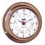  UHR GOLD RANGE A100 <B>Uhr mit Funkstille</B><BR>Abm.: Glas � 100mm, Wandplatten � 125mm, H�he 50mm.

