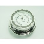  BAROMETER ODYSSEA CHROM Serie A 105, Edelstahl Odyssea<BR>Elegantes und solides Edelstahlgeh�use.<BR> 
Abm.: Glas � 100mm, Wandplatten � 125mm, H�he 50mm.<BR><BR>Barometer

