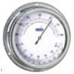  THERM0-/HYGROMETER NIROSTA A130 Serie A 130 Edelstahl<BR>Schiffsinstrumente mit Geh�use aus poliertem Edelstahl.<BR>
Abm.: Glas � 100mm, Wandplatten � 125mm, H�he 50mm.<BR><B>Thermo-Hygrometer