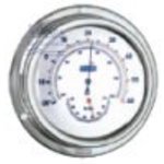  THERMO/HYGROMETER NIROSTA A100 <B>Serie A 100, Edelstahl</B><BR>Geh�use aus poliertem Edelstahl.<BR>Abm.: Glas � 100mm, Wandplatten � 125mm, H�he 50mm.<BR><B>Thermo-Hygrometer 