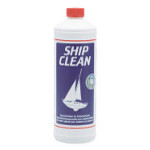 Array	[art_haupttext2] SHIPCLEAN 1L Entfernt spielend leicht, selbstst�ndig und schonend hartn�ckigen Schmutz wie Rost, Algen, Gelb- und Grauschleier, Wasserstein, Teer und �l, ohne das Gelcoat oder die Beschl�ge anzugreifen. Ship Clean ist phosphatfrei, formaldehyd- und l�sungsmittelfrei. Die Tenside sind biologisch abbaubar. Registrier-Nr. beim Bundesumweltamt: UBA 08380008.
Inhalt 1000ml.


