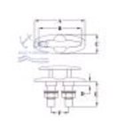 KLAMPE 132MM normale Ausf�hrung
A 132mm x B 111mm x C 50mm x E 65mm x F 46mm. 
