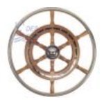 Array	[art_haupttext2] STEUERRAD TEAKHOLZ 50CM Teakholz mit Au�enring (Rohr � 25 mm) aus Edelstahl, Band u. Kappe aus Messing verchr.<BR>� 50 cm
