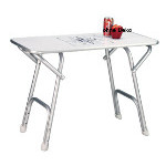 Array	[art_haupttext2] TALAMEX TISCH 88X44CM  Untergestell aus Aluminium-Rohr � 25mm, klappbar.<BR>MDF-Tischplatte 88x44cm.<BR>H�he 61cm.<BR><BR>Lieferung ohne Dekoration

