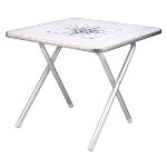 Array	[art_haupttext2] TALAMEX TISCH 60X60CM  Untergestell aus Aluminium-Rohr � 25mm, klappbar.<BR>MDF-Tischplatte 60 x 60cm.<BR>H�he 50cm.

