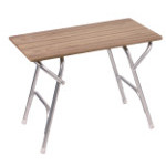 Array	[art_haupttext2] FORMA TEAK TISCH 45X88CM Platte Teakholz-Furnier. Sehr stabiles klappbares Alu-Untergestell.<BR>H�he 61cm.<BR>45 x 88cm