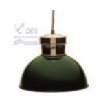  HAFENLAMPE 280 MESSING 8218/E Mit althollandgr�n lackiertem Alu-Schirm � 280 mm.<BR> 
Elektrisch mit Fassung E27.

