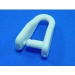 Kunststoff-Schnappsch�kel klein  Li 23mm, La 38mm, Bi 7mm  Sch�kel zum Aufdr�cken Li 23mm, La 38mm, Bi 7mm 
