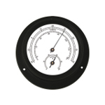 Thermo Hygro 84x110mm Schwarz Matt