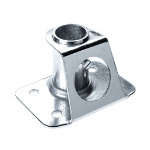 Relingfuß Niro 90° 90x65mm