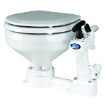 Jabsco Marine Toilette PAR 29120-5000 Komfort Becken, manuelle Entleerung, Toilette mit Keramikbecken, Schiffstoilette