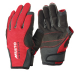 MUSTO ESSENTIAL Segelhandschuhe 2 Finger kurz Rot Größe L