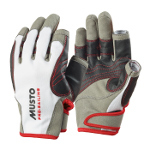 Musto Performance Handschuhe 2 kurze Finger  Weiss Grau XL