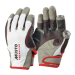 Musto Performance Handschuhe 2 kurze Finger Weiss Grau XXL