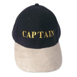 Kapitänsmütze Basecap Captain Schrift Gold