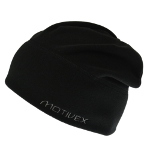 MOTIVEX Mütze, long Beanie aus Polartec Micro-Fleece Farbe: schwarz Grösse L-XL