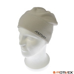 MOTIVEX Mütze, Long Beanie aus Polartec Micro-Fleece Farbe: seidengrau Grösse L-XL