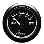 Voltmeter 24v Schwarz