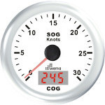 Gps Speedo Komp Weiß 30kn/54km