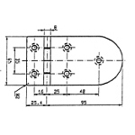 Scharnier 120.4x65mm 90°