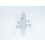 Klampe Aluminium Silber Eloxiert 12