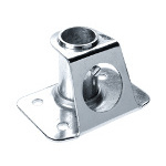 Relingfuß Niro 90° 90x65mm