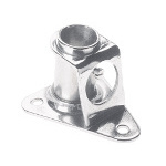 Relingfuß Niro 85° 95x78mm