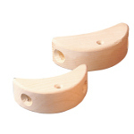 Holz Segment Esche Loch 14mm