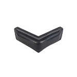 Stegfender Winkel 31x7x10cm Schwarz