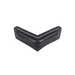 Stegfender Winkel 31x7x10cm Schwarz