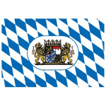 Flagge  20 X  30 Cm  Bayern (mit Wappen)   Sb Pack