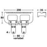 Pinnenarretierung Für Yachten Breite 200mm