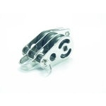 Dreifachblock Mit Hundsfott  25 X  8mm Nylon