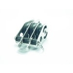 Dreifachblock Mit Hundsfott  25 X  8mm Nylon