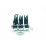 Dreifachblock Mit Hundsfott  25 X  8mm Nylon