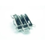 Dreifachblock Mit Hundsfott  25 X  8mm Nylon