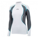 Gill Damen Uv Sport Rash Vest   Langarm White Ash 14 (eu40)