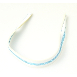 Brillenband Neopren Weiss Mit Sportlicher Zickzacknaht