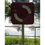 Rettungsringgehäuse Standgehäuse Leer, Pfosten Verzinkt, Ohne Bodenplatte