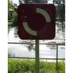 Rettungsringgehäuse Standgehäuse Leer, Pfosten Verzinkt, Ohne Bodenplatte