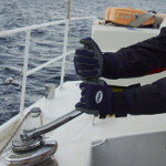 Segelhandschuhe Neopren Farbe Blau Volle Finger Xxl