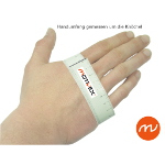 Motivex® Professional Segelhandschuhe Weiß/rot Rückseite Elasthan, Beschichtete Handflächen, 2 Finger Geschnitten, Verstärkte Finger, Größen S