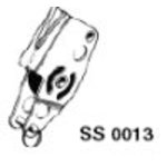 Block M.schlitzklemme U.splintbolz. 25 X 8mm Nylon